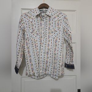Panhandle Slim Multicolor Patterned Button Down Shirt